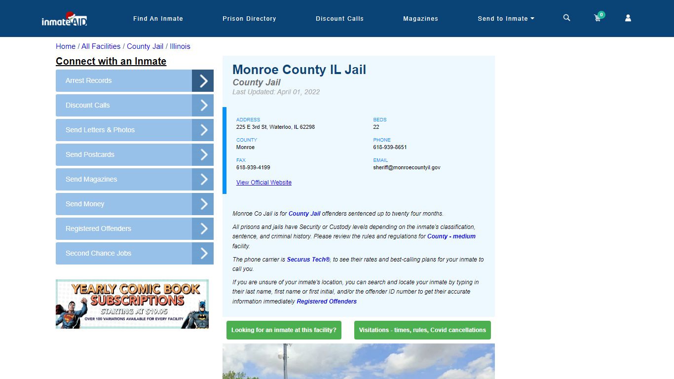 Monroe County IL Jail - Inmate Locator - Waterloo, IL